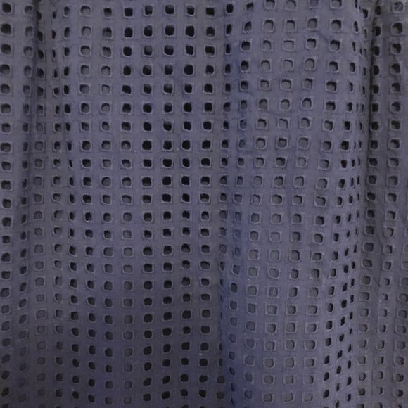 Banana Republic Navy Blue Eyelet Dress - Picture 2 of 7